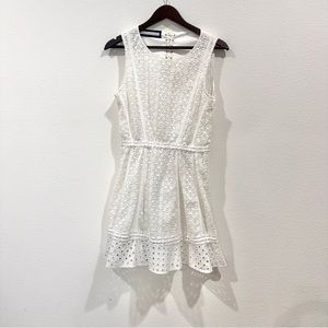 Aquilano Italy white lace dress